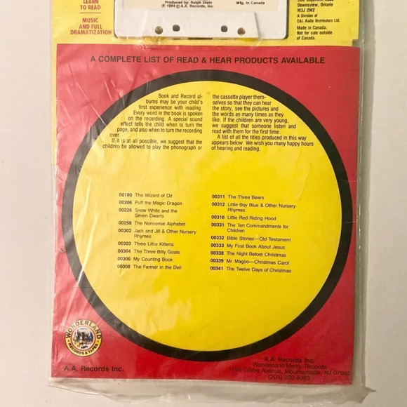 Vintage 1984 The  Night Before Christmas Read Along Book Cassette Tape - Picture 7 of 11